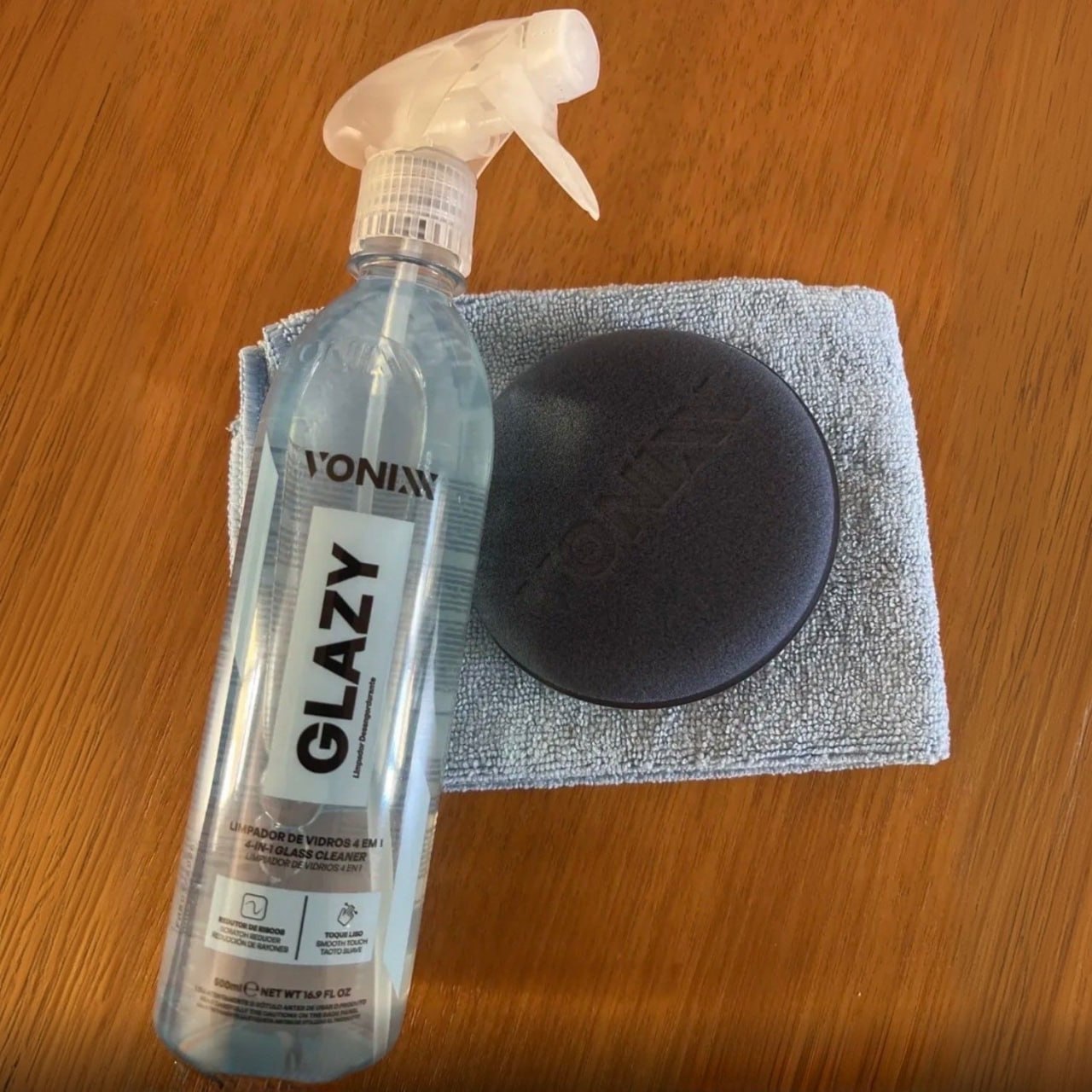Vonixx Glazy Limpa Vidros 4 em 1 500ml com Pano Aplicador
