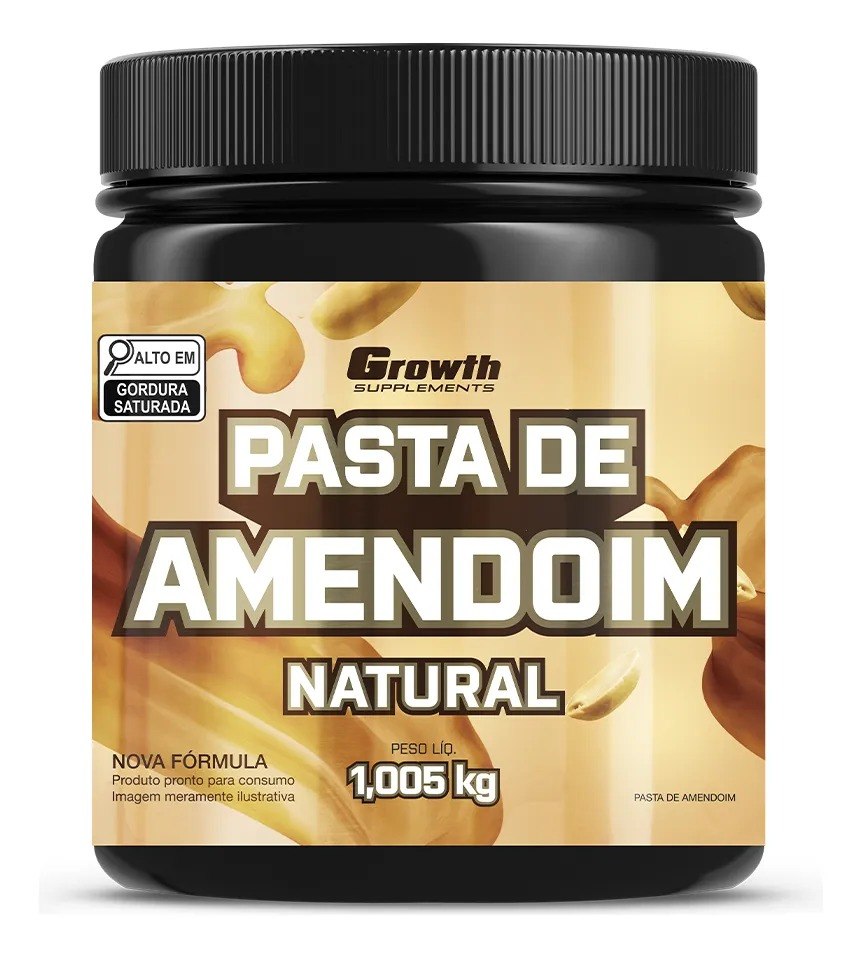 Pasta de Amendoim Integral Torrado 1kg Growth Supplements