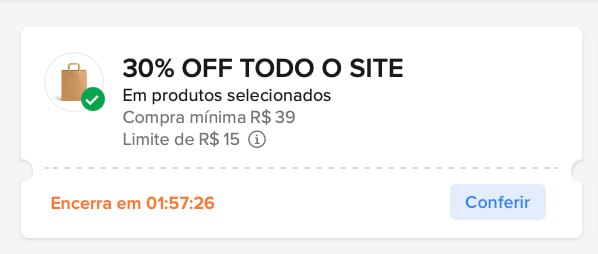Cupom Mercado Livre 30% OFF