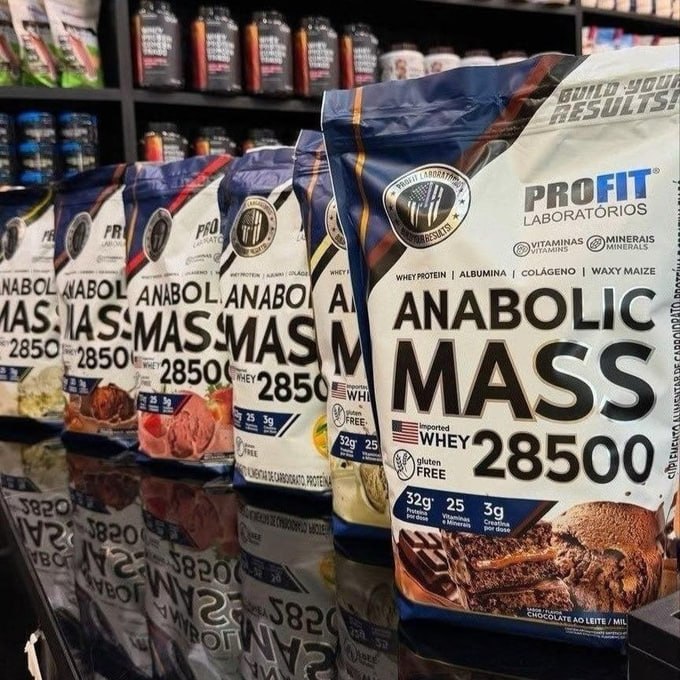 Hipercalórico Anabolic Mass 3kg Profit Labs Leite Chocolate