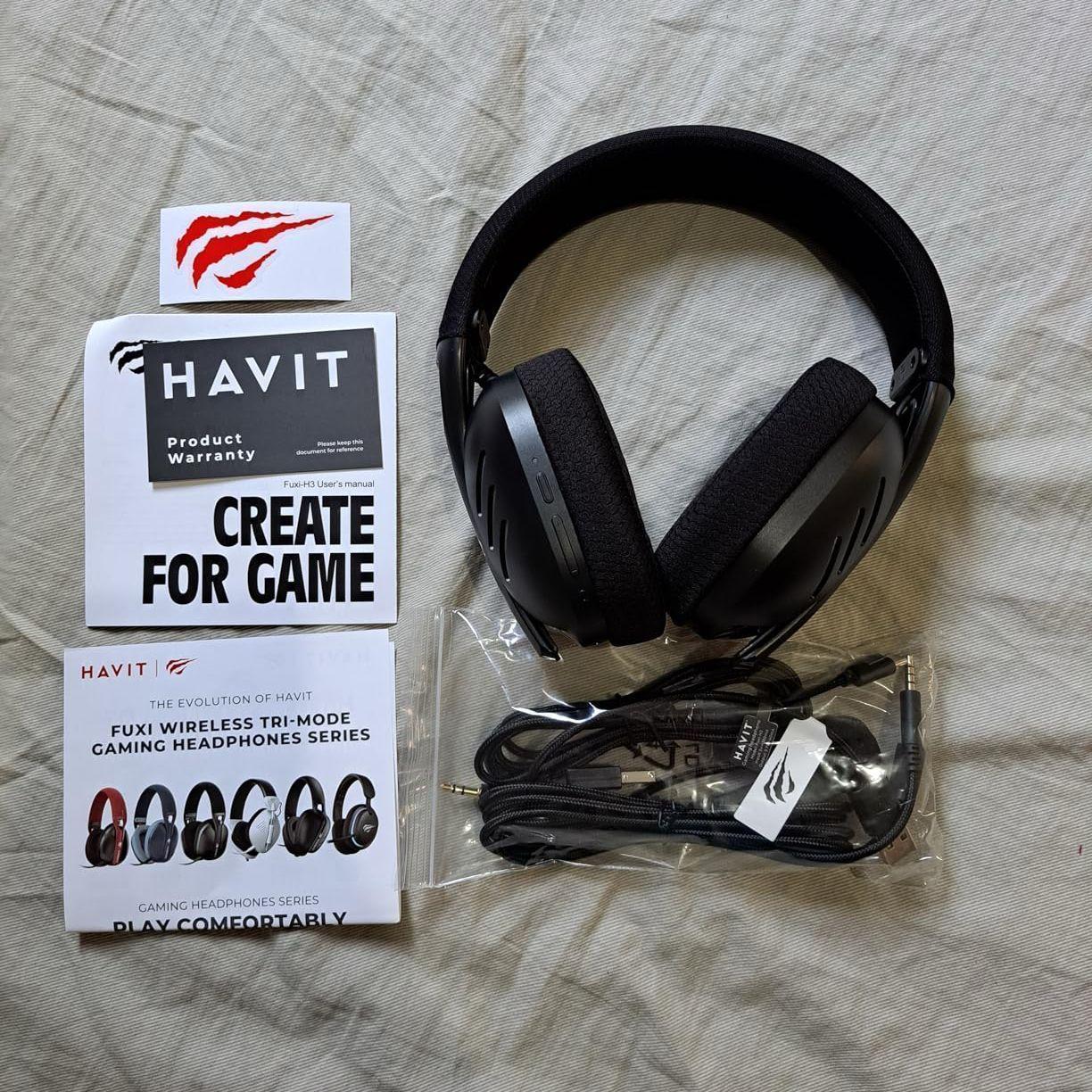Fone de Ouvido Havit Gamenote Fuxi-H6 Preto
