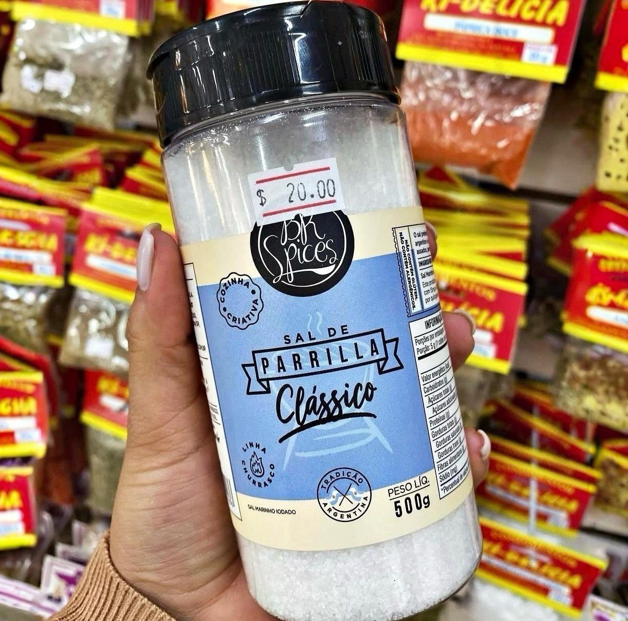 Sal de Parrilla Clássico BR Spices Pote 500g