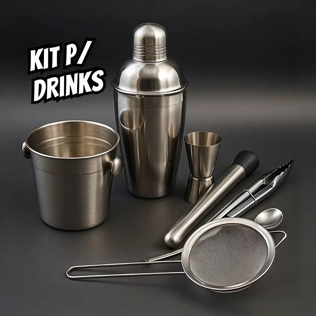 Coqueteleira Bar Man Profissional Inox Prateado