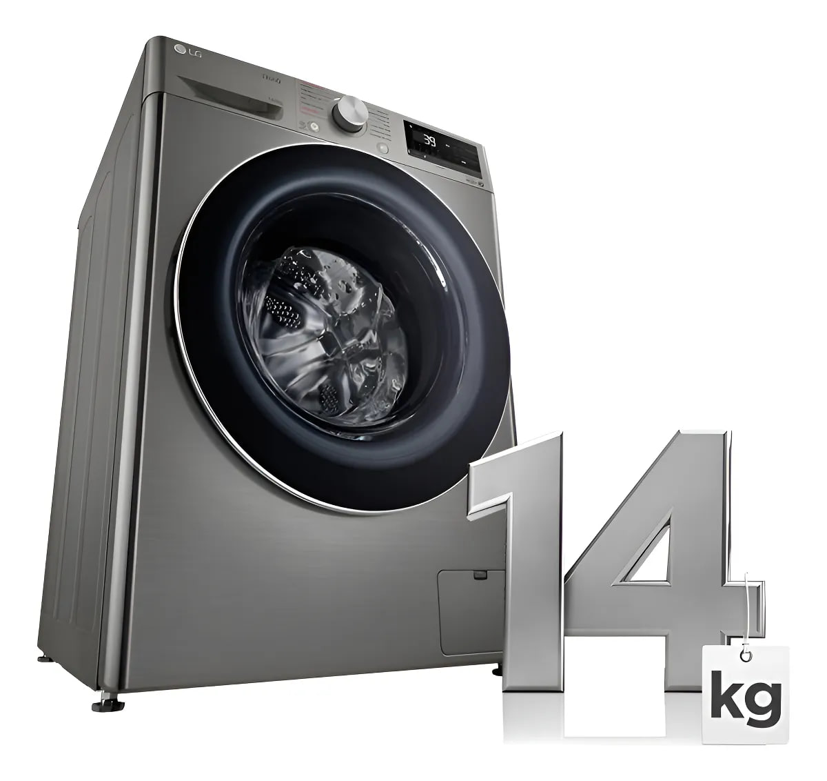 Lava e Seca LG 14KG Inox Inverter com IA VC2 220V