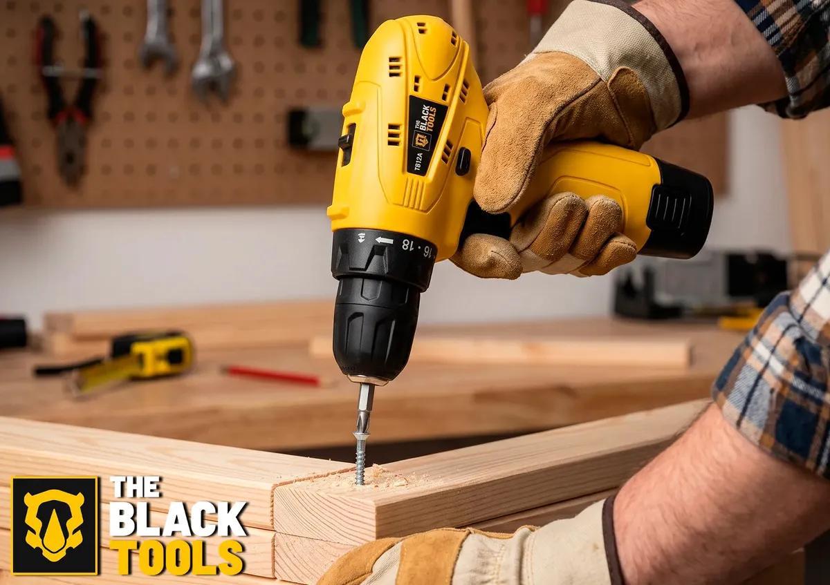 Parafusadeira Furadeira The Black Tools TB12A 3/8 Bateria Bivolt