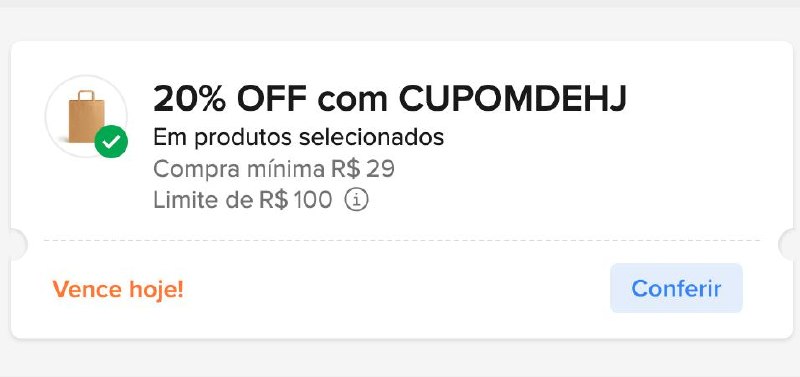 Cupom Mercado Livre 20% OFF Casa e Decoração