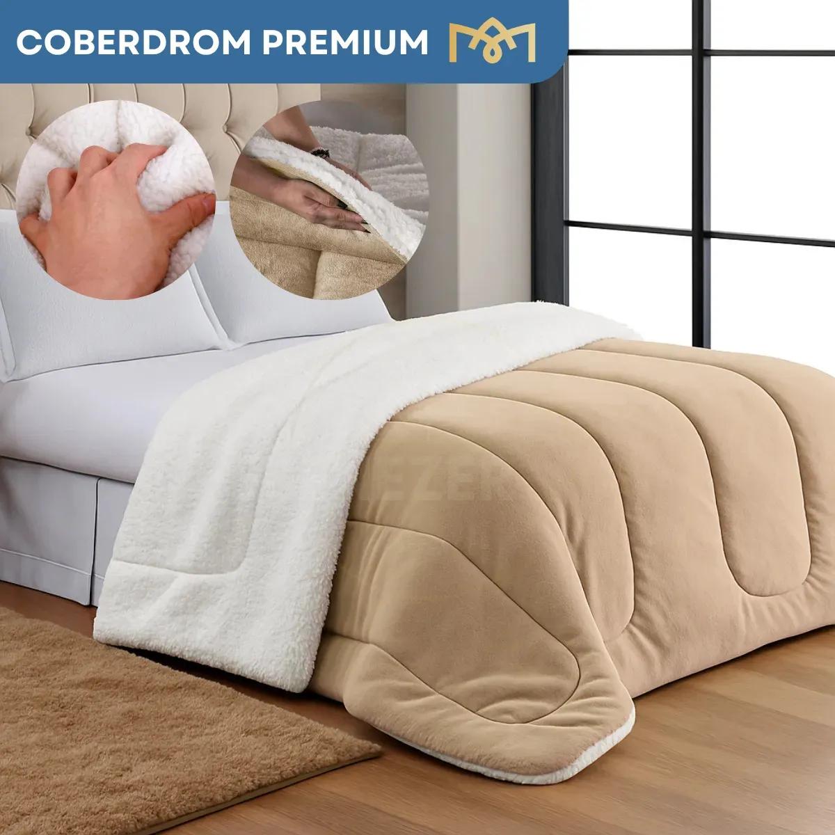 Coberdrom Sherpa Casal Queen Grosso Edredom
