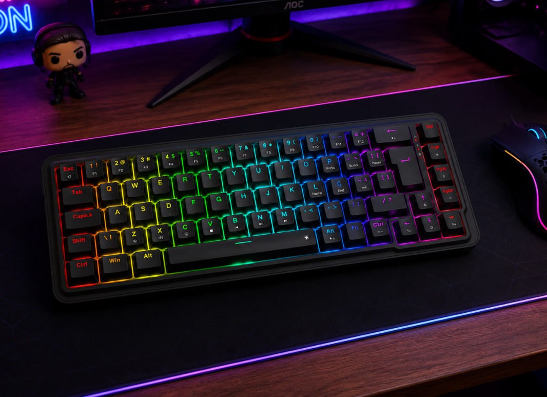 Teclado Mecânico Redragon Nova RGB Switch Dragon Chant