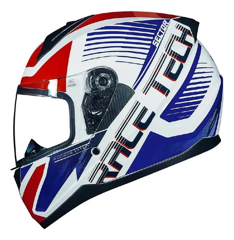Capacete Race Tech Sector Monsters 58 Branco Slash Brilhante Tam 59/60