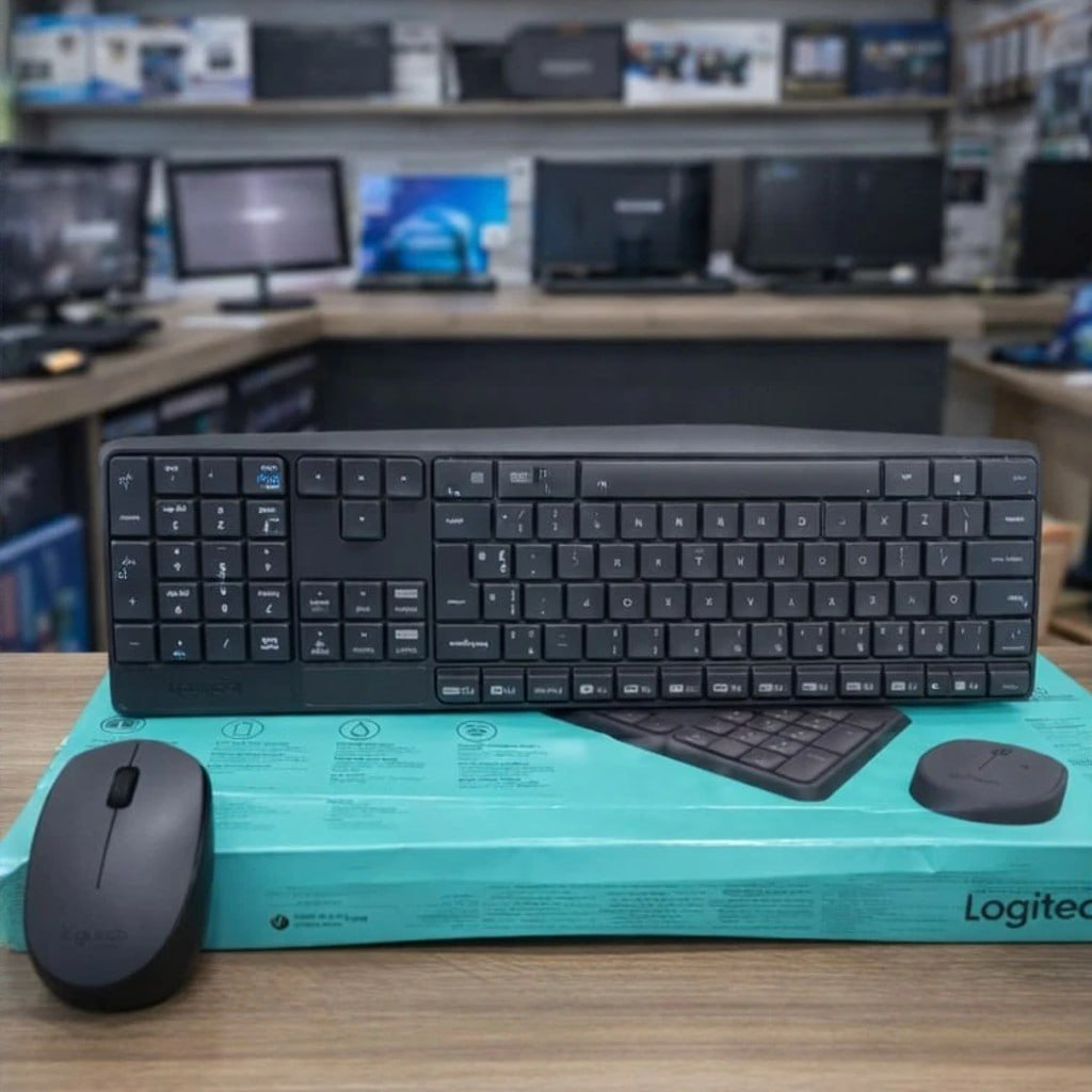 Combo Teclado e Mouse Sem Fio Logitech MK235