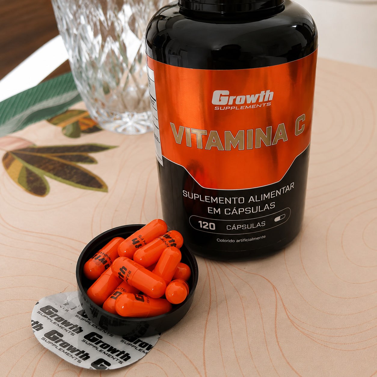 Vitamina C 120 Cápsulas Growth Supplements