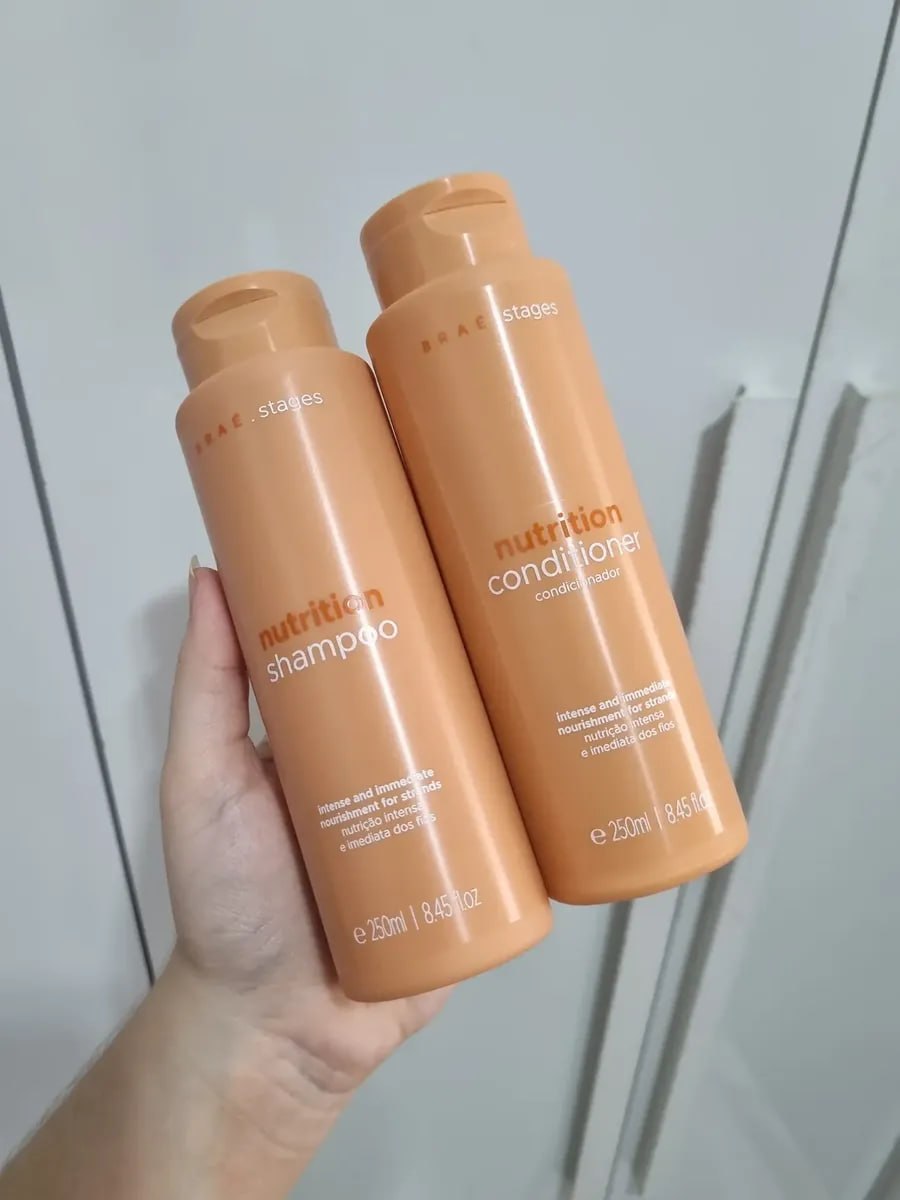 Kit Shampoo e Condicionador Braé Stages Cabelos Ressecados 500ml