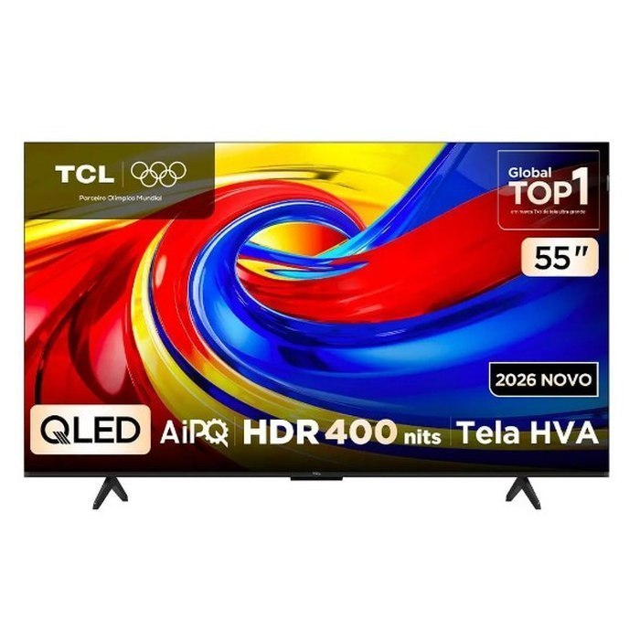Smart TV 55" TCL QLED 4K P7L - Lançamento 2026