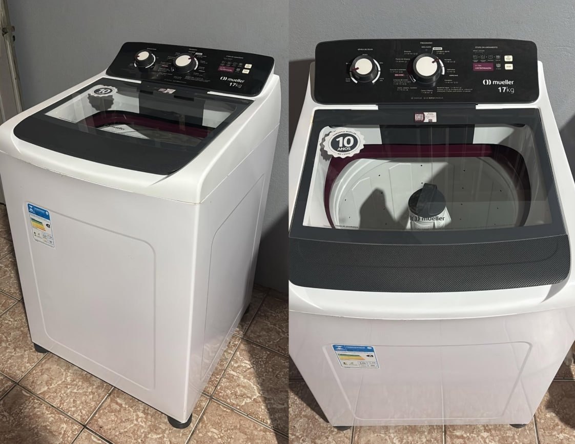 Mueller Máquina de Lavar 17kg Automática MLA17 Branco 220V