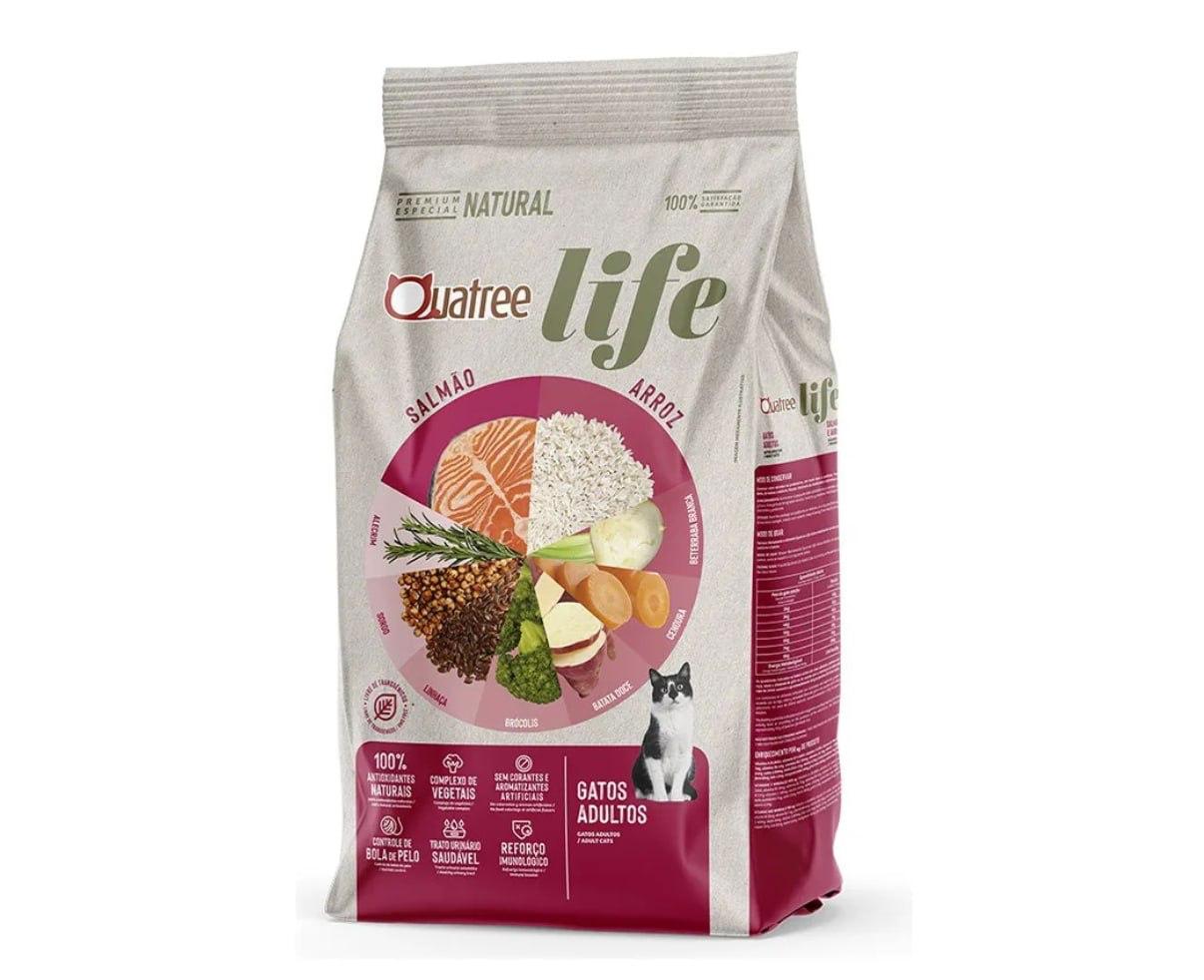 Ração Quatree Life Gatos Adultos Salmão 10,1kg