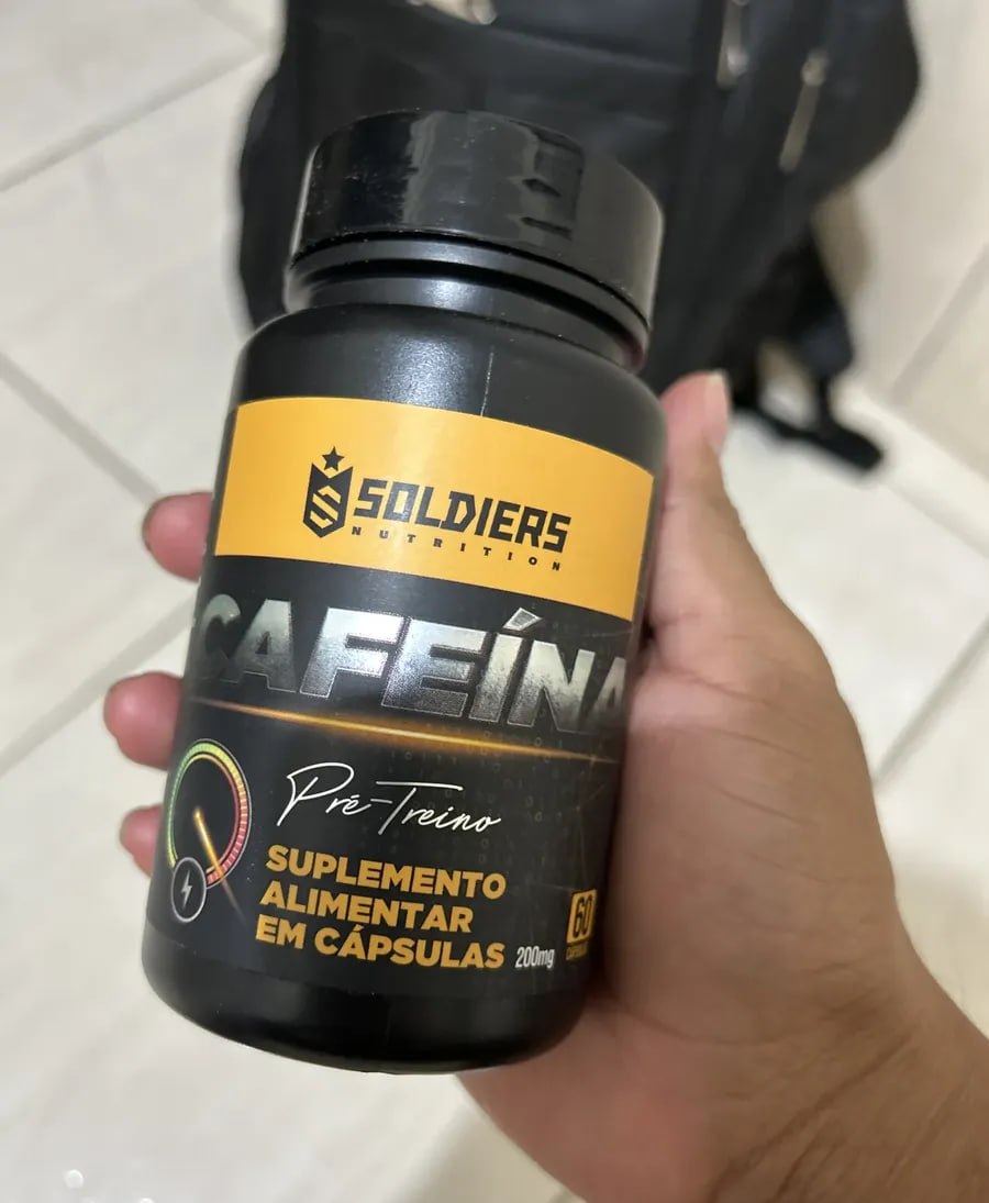 Termogênico Cafeína 200mg 60 Cápsulas Soldiers Nutrition