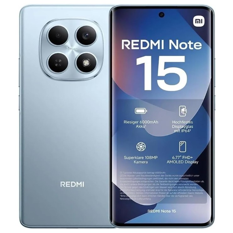 Smartphone Xiaomi Redmi Note 15 Azul 8GB RAM 256GB ROM