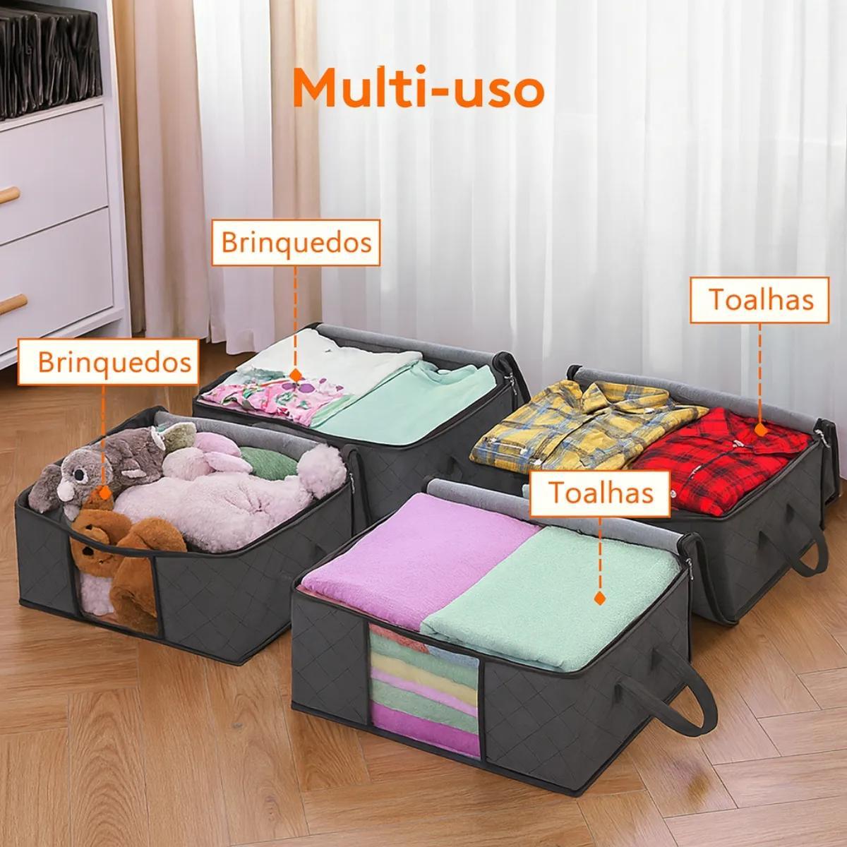 Kit 4 Sacos Organizadores Multiuso Dobrável