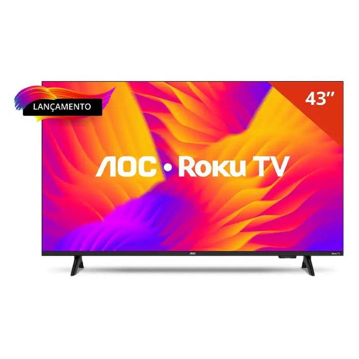 Smart TV 43" AOC LED Roku