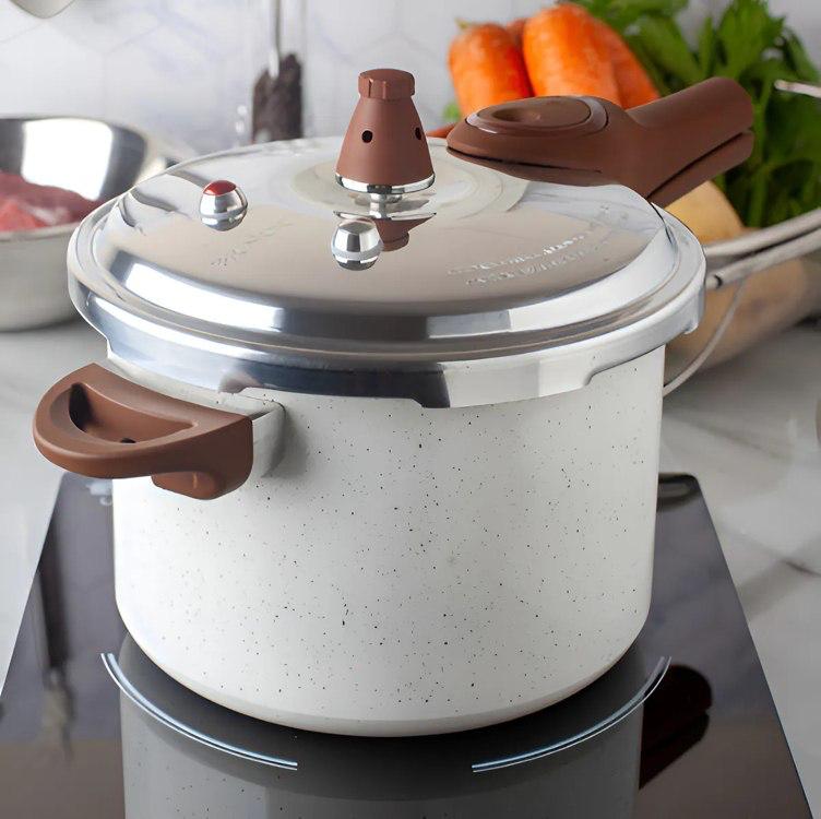 Panela de Pressão 6,8L Brinox Pressure Ceramic Life Antiaderente