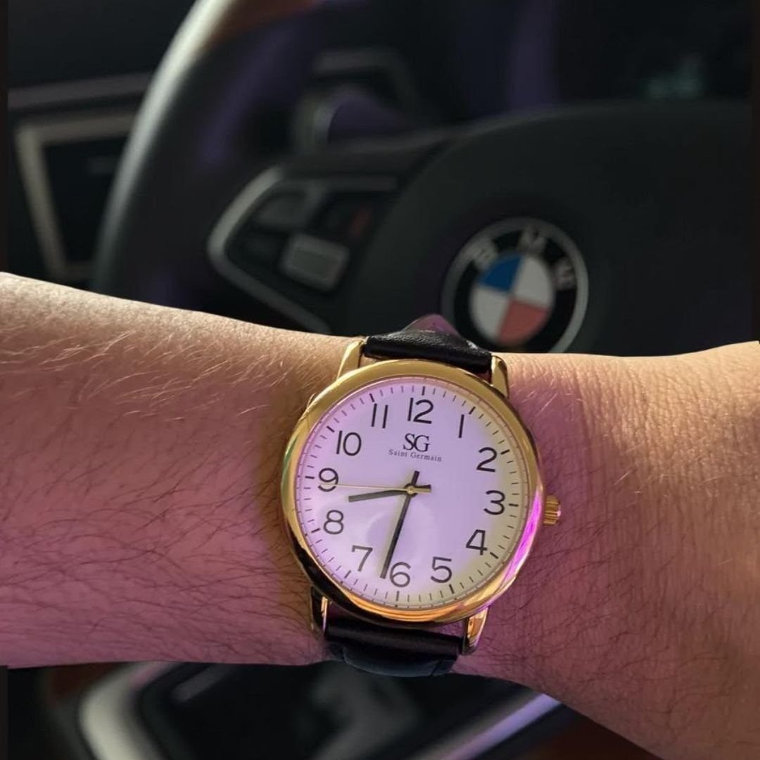 Relógio Dourado Saint Germain 40mm