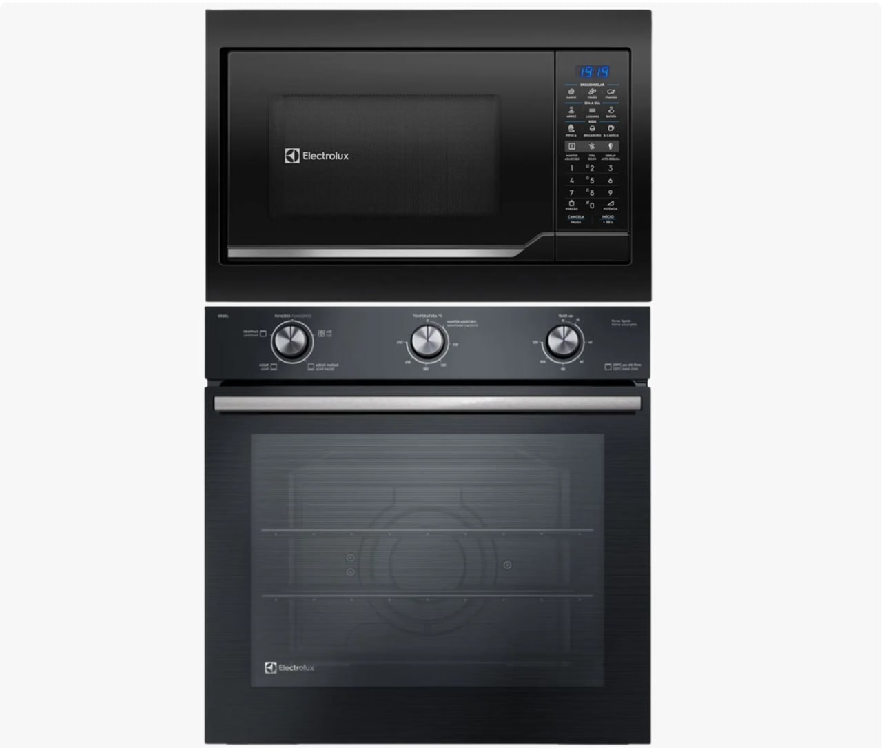 Kit Electrolux Embutir Forno Gás 80L + Micro-ondas 34L 220V