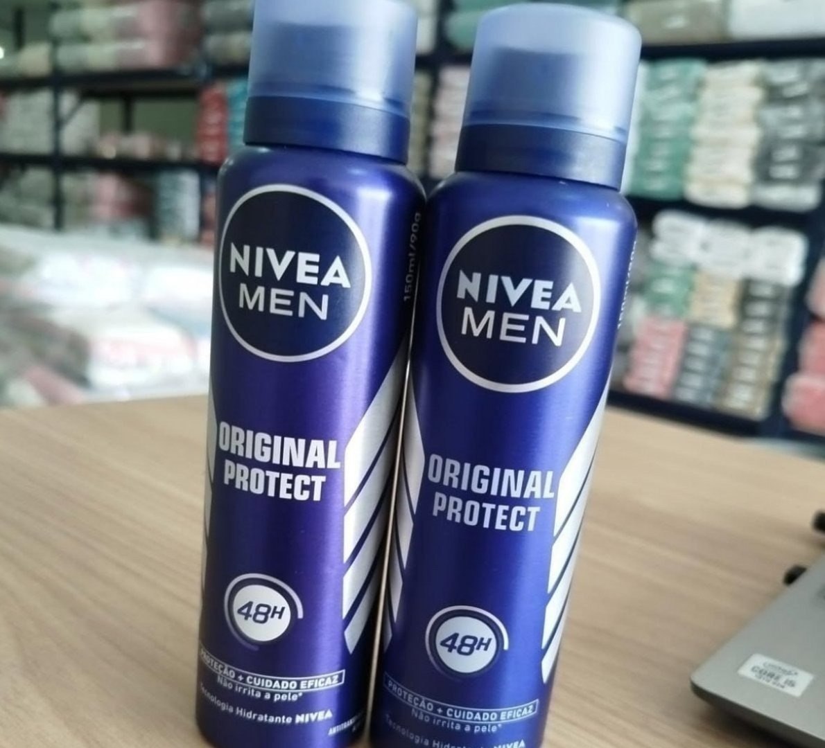 NIVEA MEN Desodorante Antitranspirante Aerossol Original Protect 48h 150ml 2un