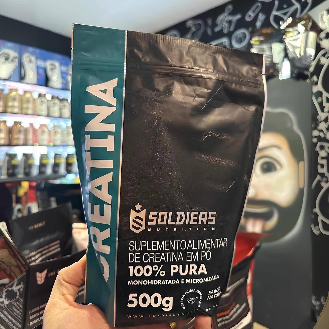 Creatina Monohidratada 500g Soldiers Nutrition 100% Pura