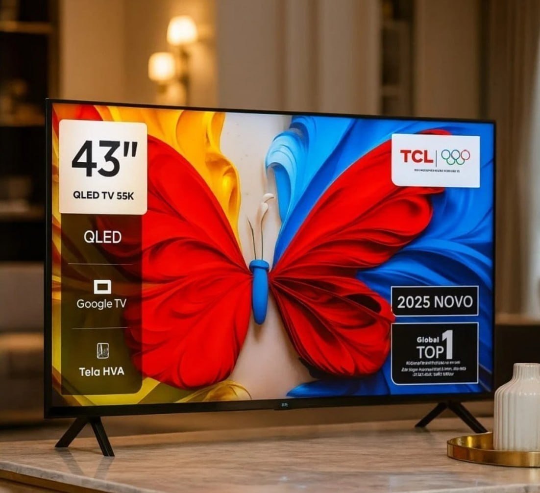 Smart TV TCL 43" Full HD QLED Google TV