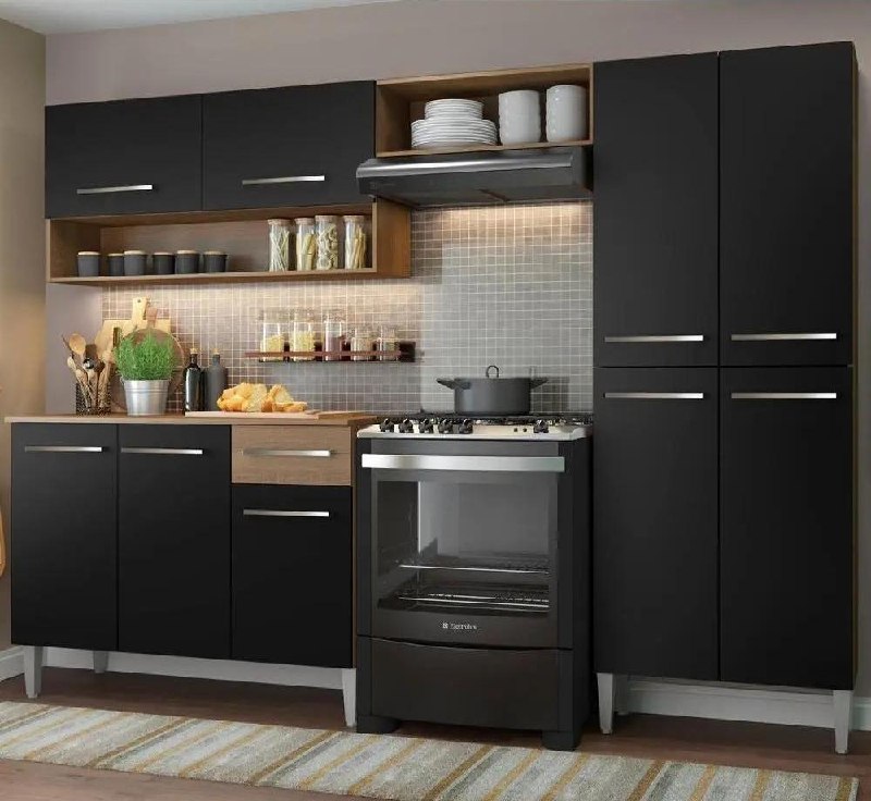 Armário de Cozinha Modulada Completa Emilly Pop