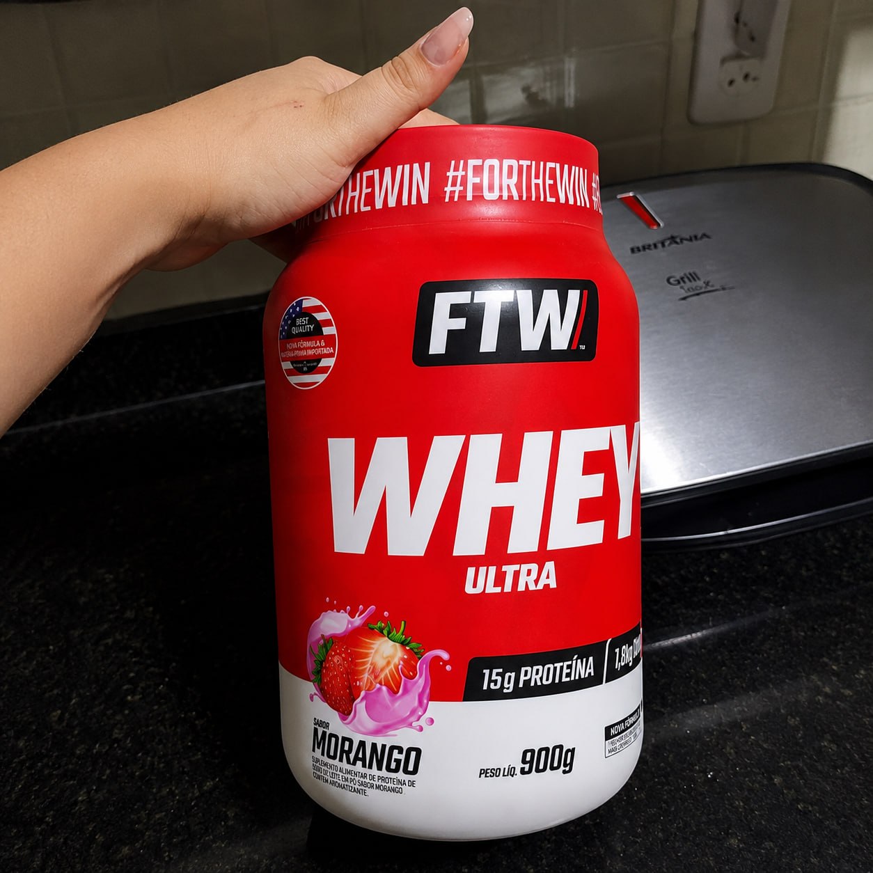 Whey Ultra Protein Concentrado 900g FTW Morango