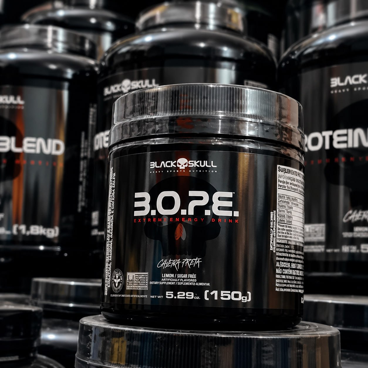 B.O.P.E Pré-Treino 150g Black Skull