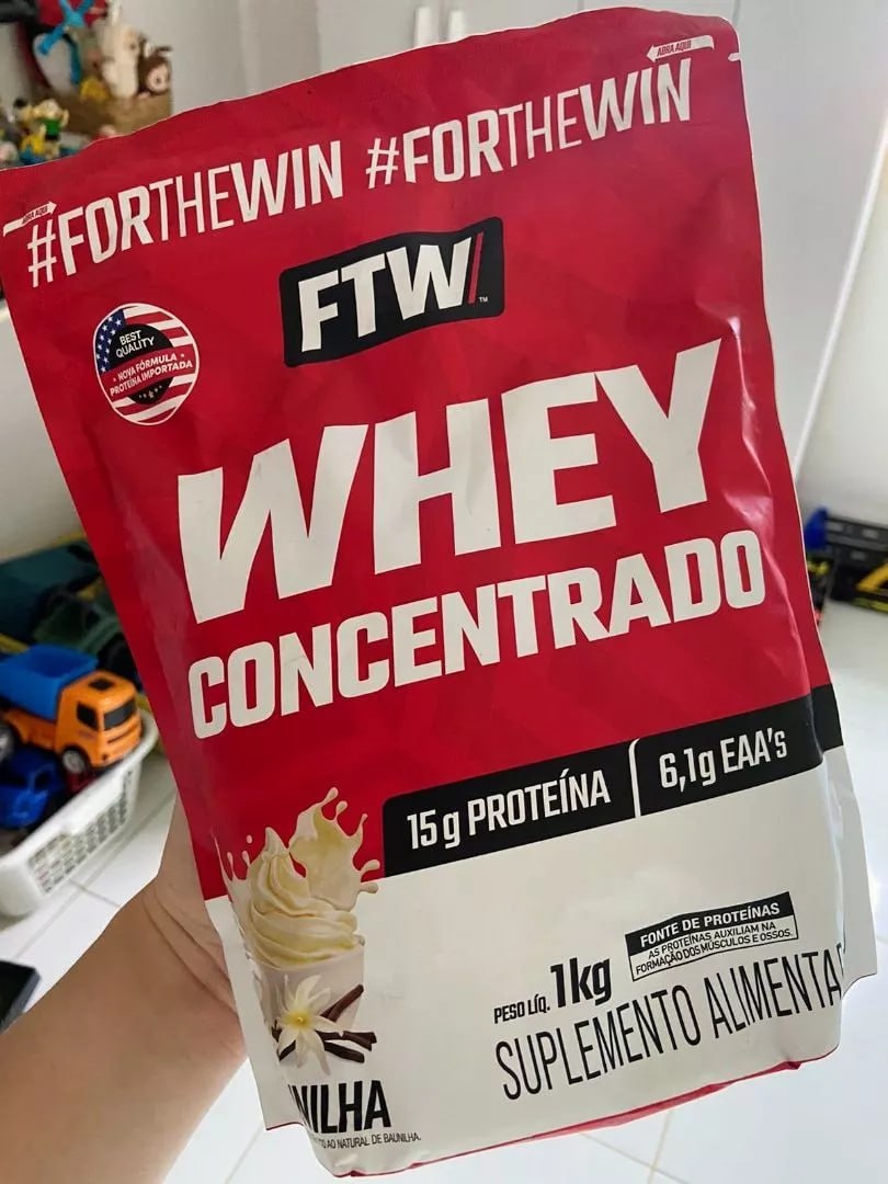 Whey Protein Concentrado 1kg Refil FTW - 6 Sabores