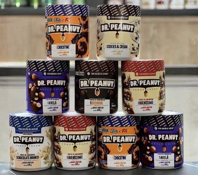 Pasta de Amendoim com Whey Protein 600g Dr Peanut