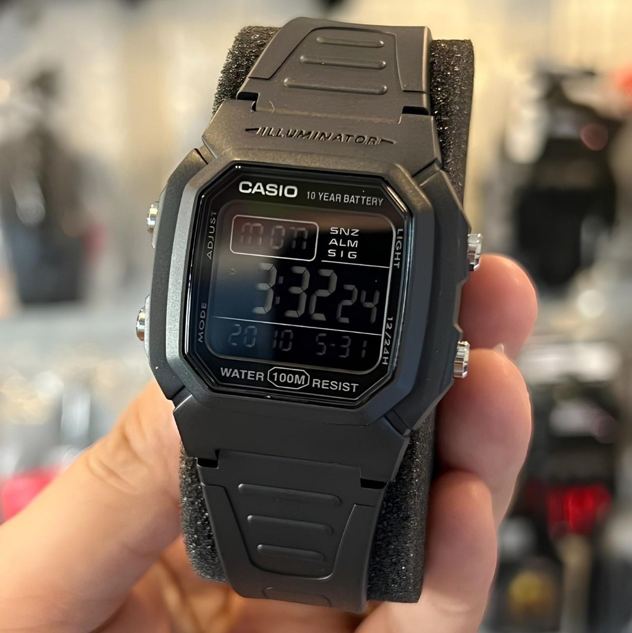 Relógio Casio Masculino Digital W-800H-1BVDF