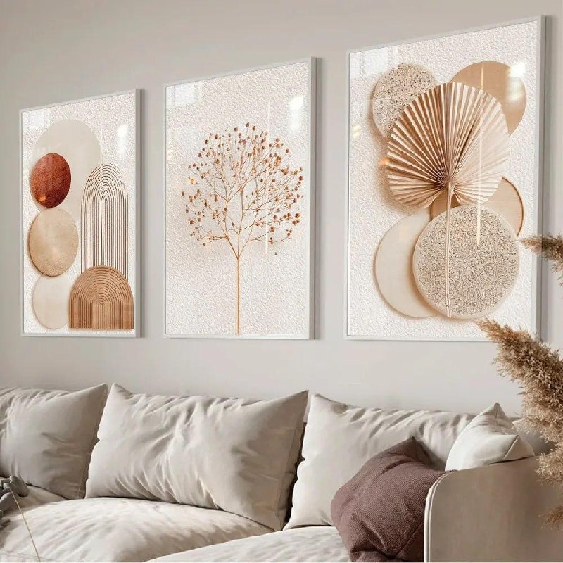 Quadros Decorativos Abstratos Floral Moderno 122x60cm