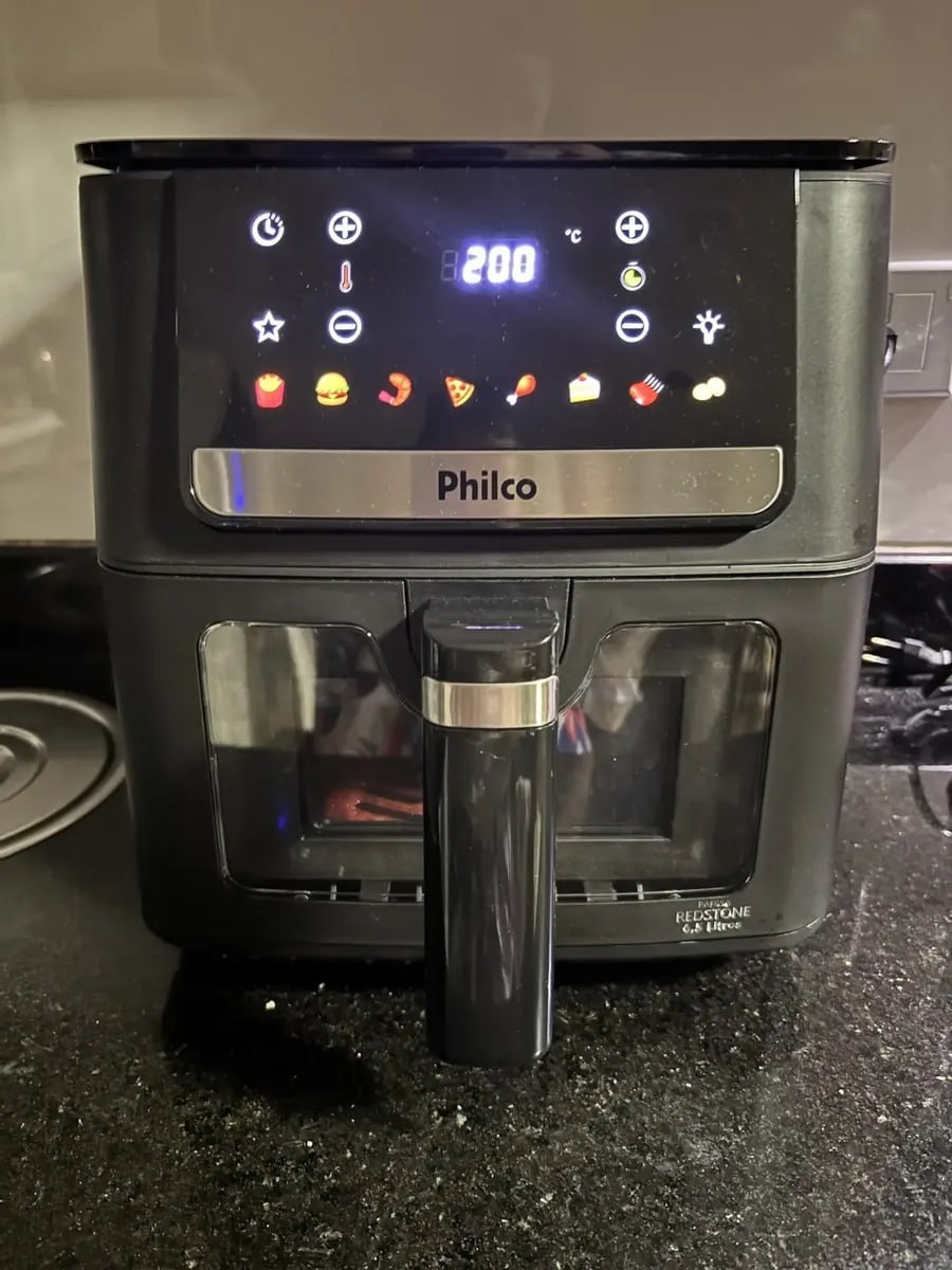 Air Fryer Philco 6,5L Visor Glass 1700W PAF65A 127V