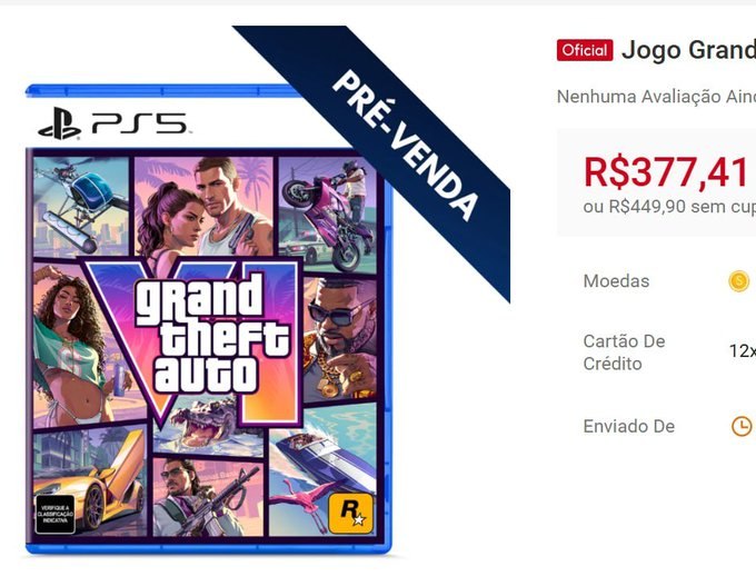 Grand Theft Auto VI - Pré-Venda