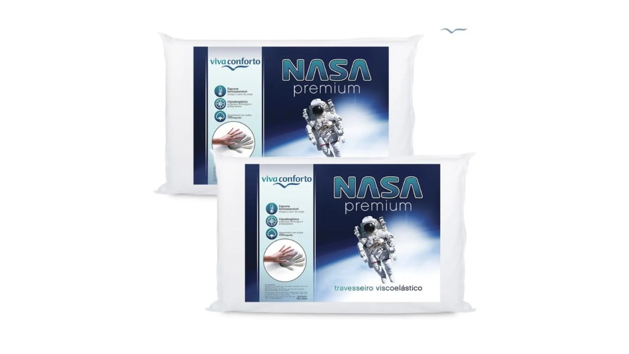 Kit 2 Travesseiros Nasa Viva Conforto