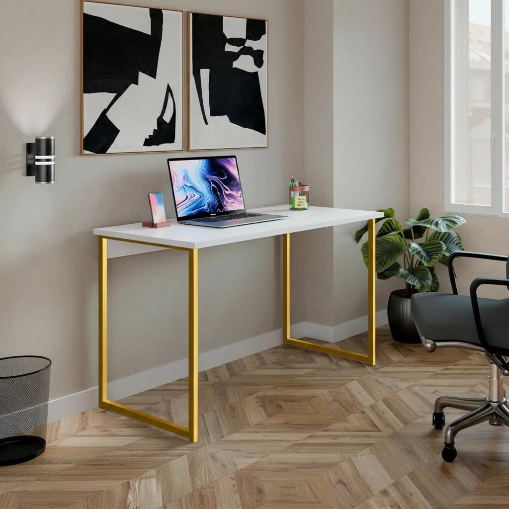 Mesa Industrial Home Office Escrivaninha 110CM