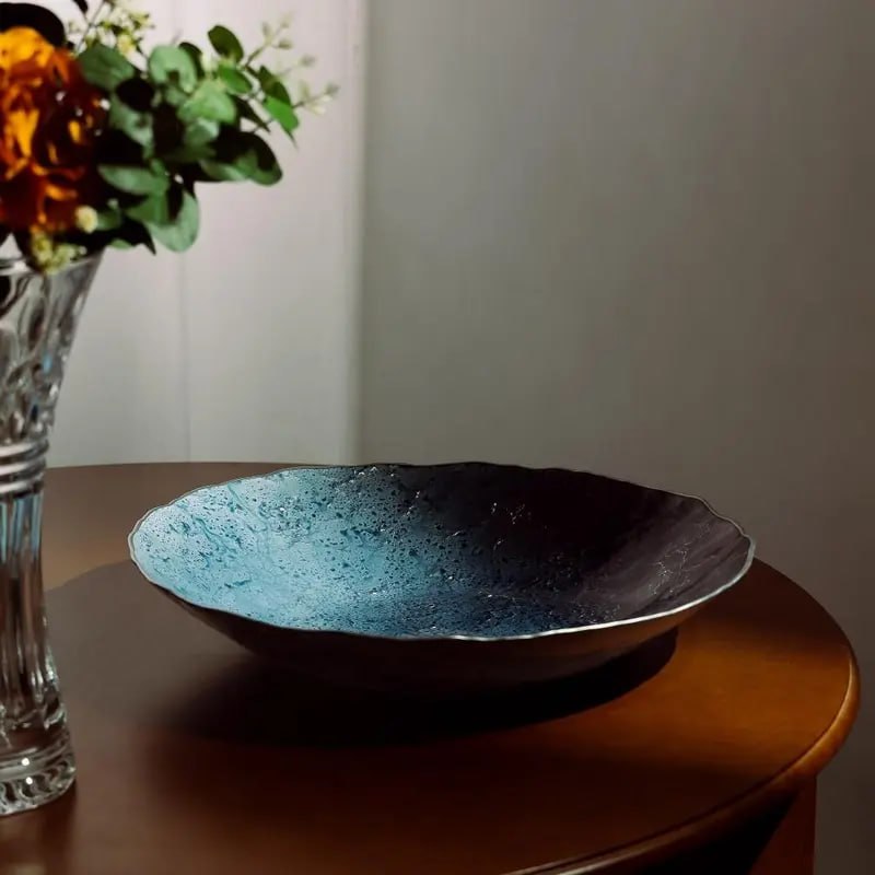 Centro de Mesa de Vidro Ocean 40cm x 7,5cm Wolff
