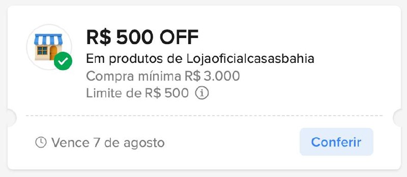 Cupom Mercado Livre - Tvs Casas Bahia até R$ 500 OFF