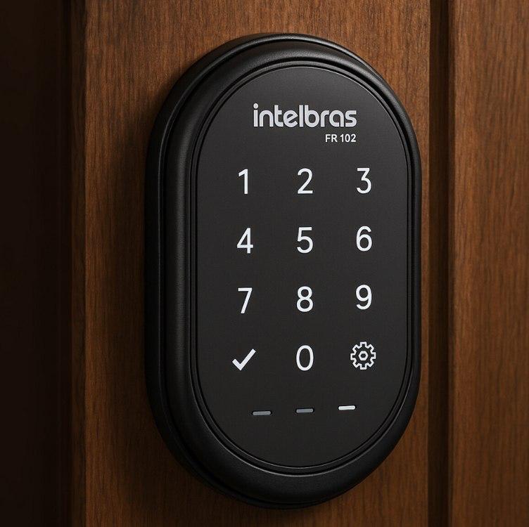 Fechadura Digital Sobrepor FR 102 Intelbras Preto