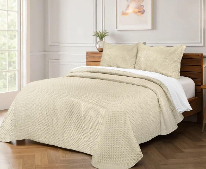 Colcha Cobre Leito Matelado Liso Casal 3 Peças