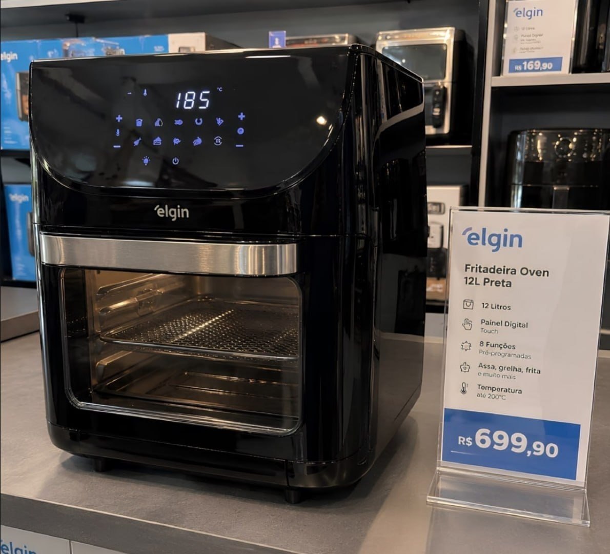 Fritadeira Air Fryer Family Oven Fry Elgin 12L 220V