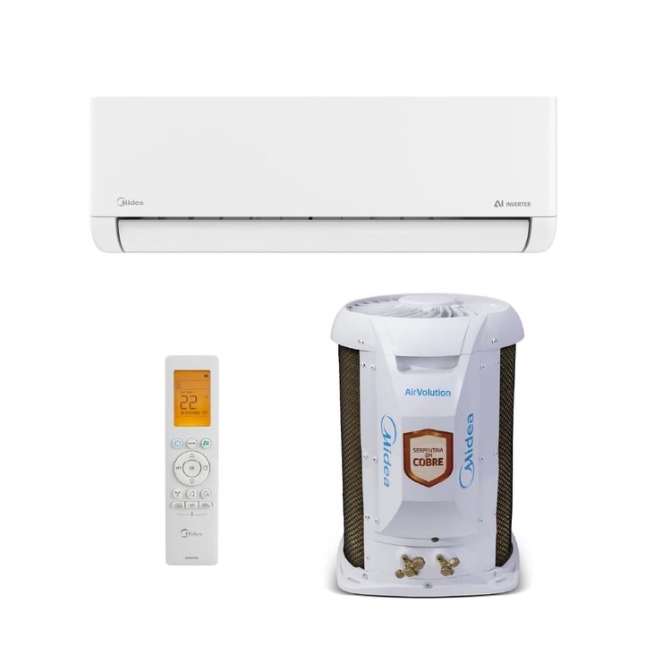 Ar Condicionado Split Hi Wall Midea AI AirVolution Inverter 18.000 BTUs Frio