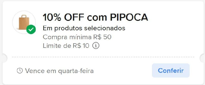Cupom Mercado Livre 10% OFF