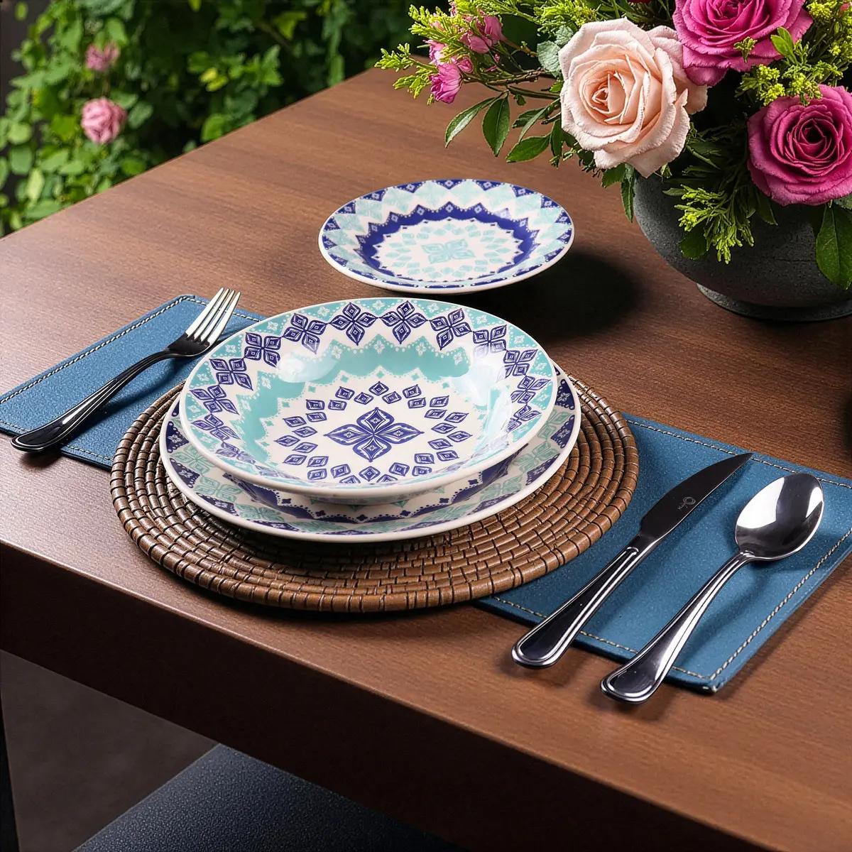 Aparelho de Jantar 12 Peças Biona Lola Donna 24