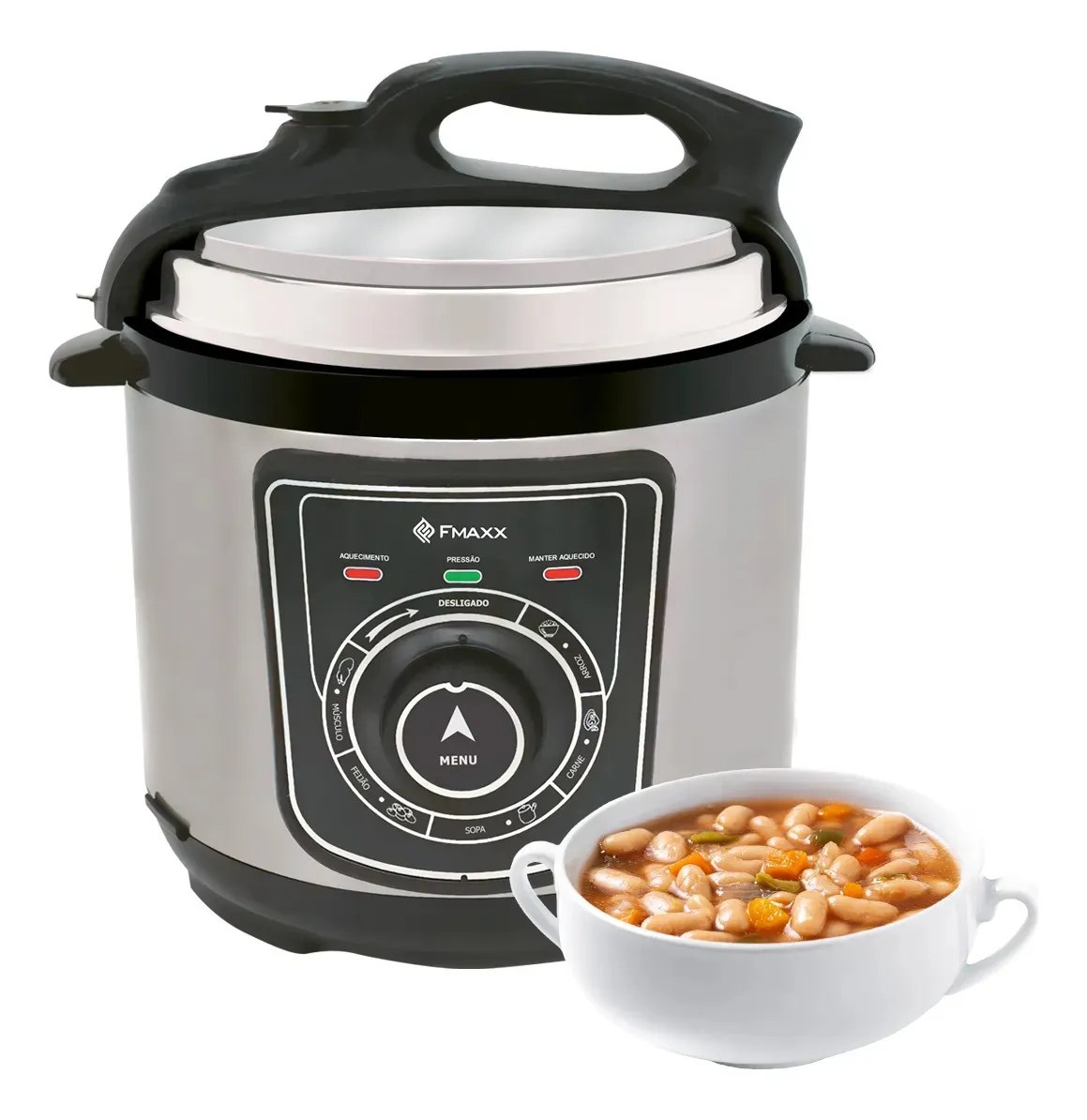 Panela de Pressão Elétrica 4L Fmaxx Kitchen Chef 800W