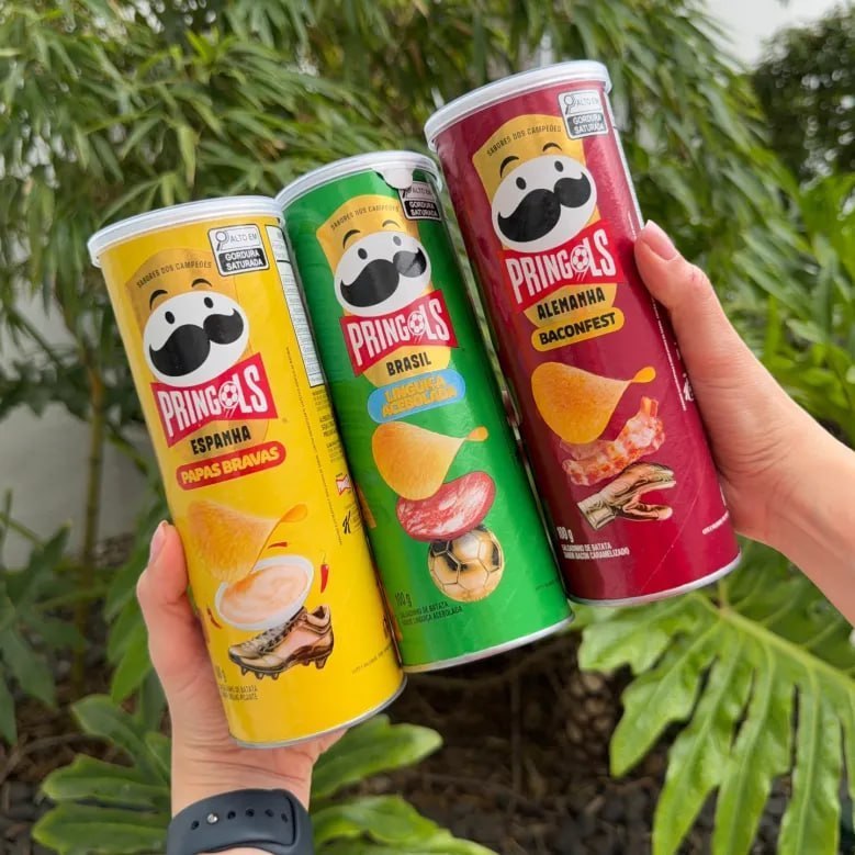 Pringles Tripack Festa do Futebol com 3 Sabores
